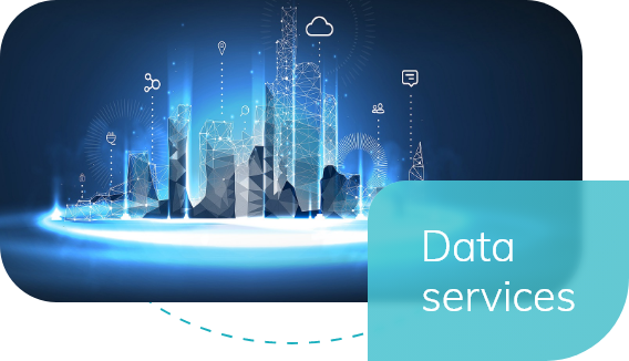 Hero banner for data services